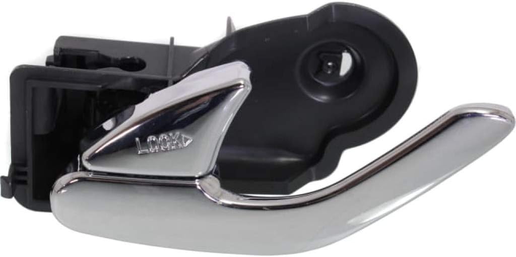 KarParts360 Para Mercury Mariner – Manija de puerta interior delantera o trasera, lado del conductor cromada (2005-2007)  con botón de bloqueo de