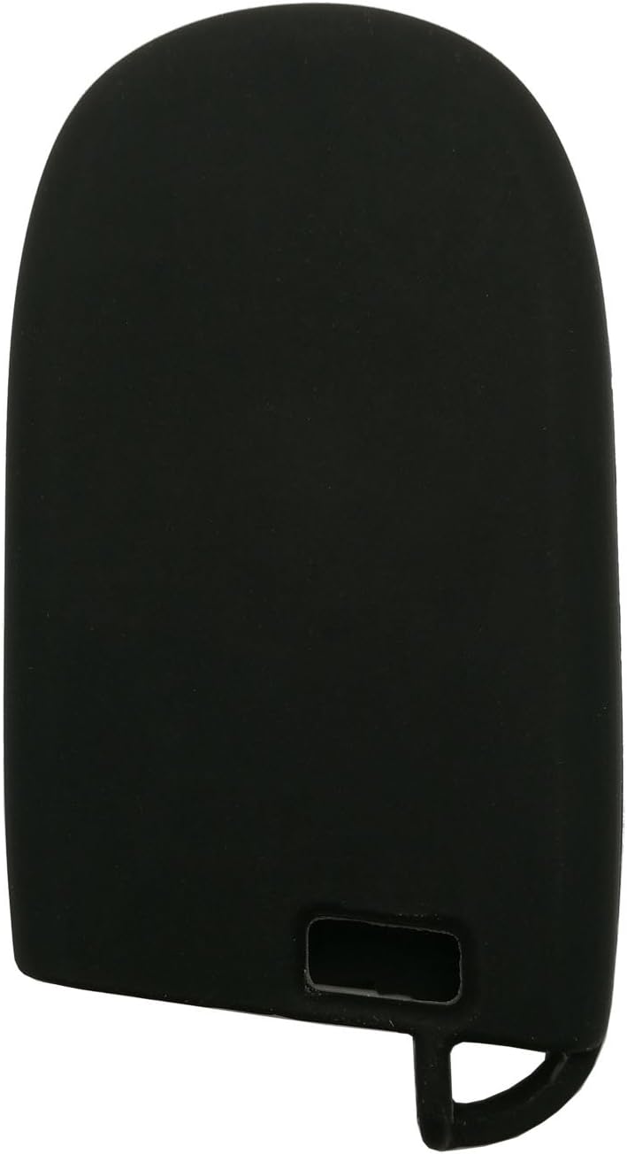 Funda protectora de silicona para llavero inteligente, 5 botones, sin llave, bolsa para control remoto para Jeep Grand Cherokee Dodge Challenger