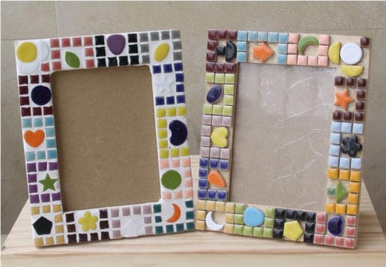 500g1.1lb Random Color Irregular Ceramics Mosaic Tiles,DIY Making Creative Ceramic Mosaic Tiles for DIY Craft Plates Flowerpots Vases Cups Mosaic