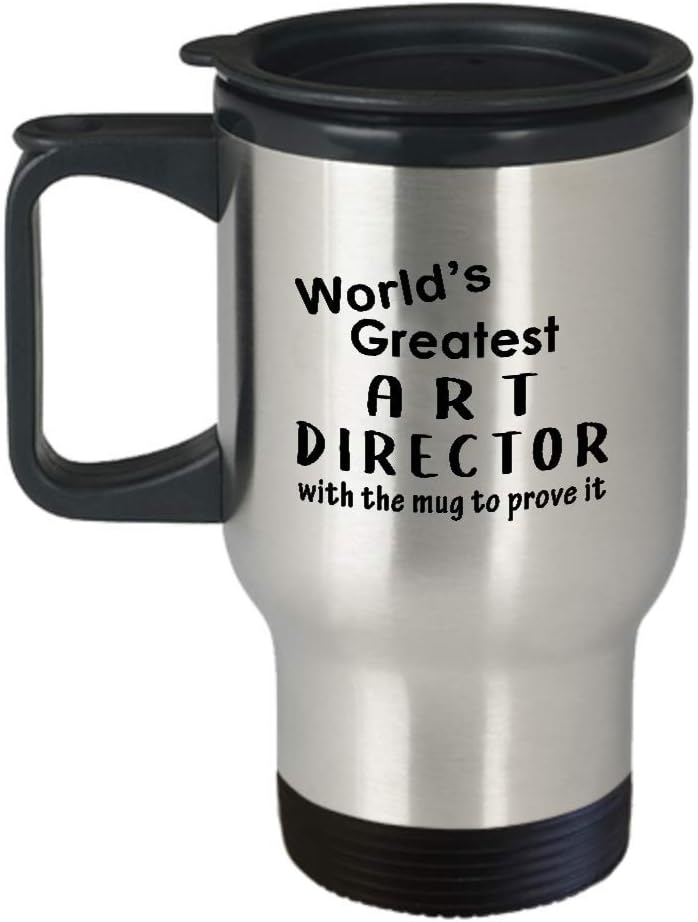 Gifts for Art Director Travel Mug Insulated Coffee Tumbler – Artist Dept Creative Department Team Design Advertising Office Funny Cute Gag