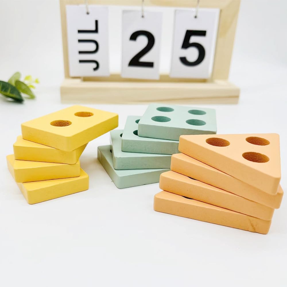 Montessori Juguetes para niños de 1 a 3 años  Juguetes de clasificación y apilamiento de madera para bebés niños y niñas  Clasificador de formas de