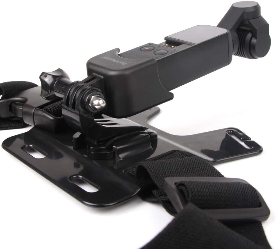 Banda de pecho ajustable 2023 + adaptador para DJI Osmo Pocket, soporte de adaptador de expansión para cinturón de abrazadera de mochila