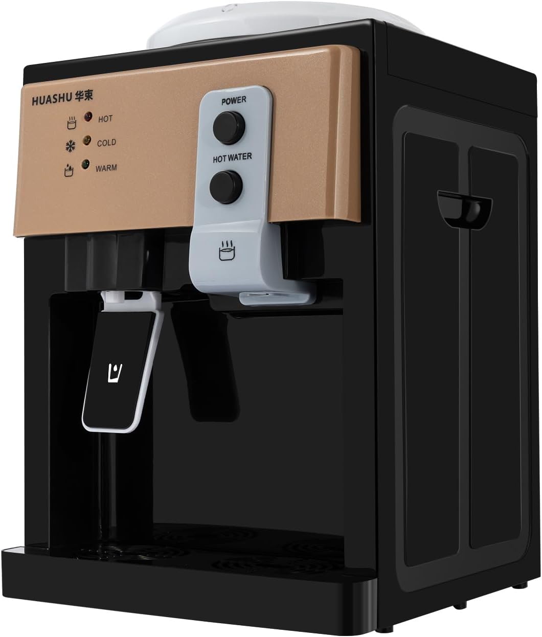 Dispensador de enfriador de agua comercial para botellas de 5 galones, dispensador de agua eléctrico de carga superior caliente y fría para oficina