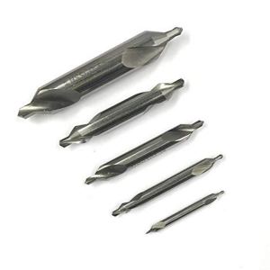 HHIP 5000-3011 Juego de brocas centrales de 5 piezas M42 8% cobalto 60 grados, No.1-No.5 HHIP 5000-3011 Juego de brocas centrales de 5 piezas M42 8% cobalto 60 grados, No.1-No.5