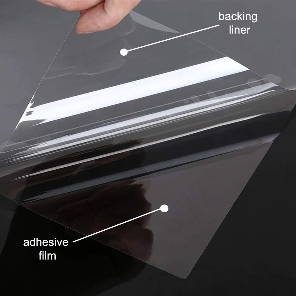 Clear Window Security Film Adhesive Anti Shatter Safety Window Glass Protection Sticker Heat Control Anti UV for Home and Office 2Mil, 60inch x