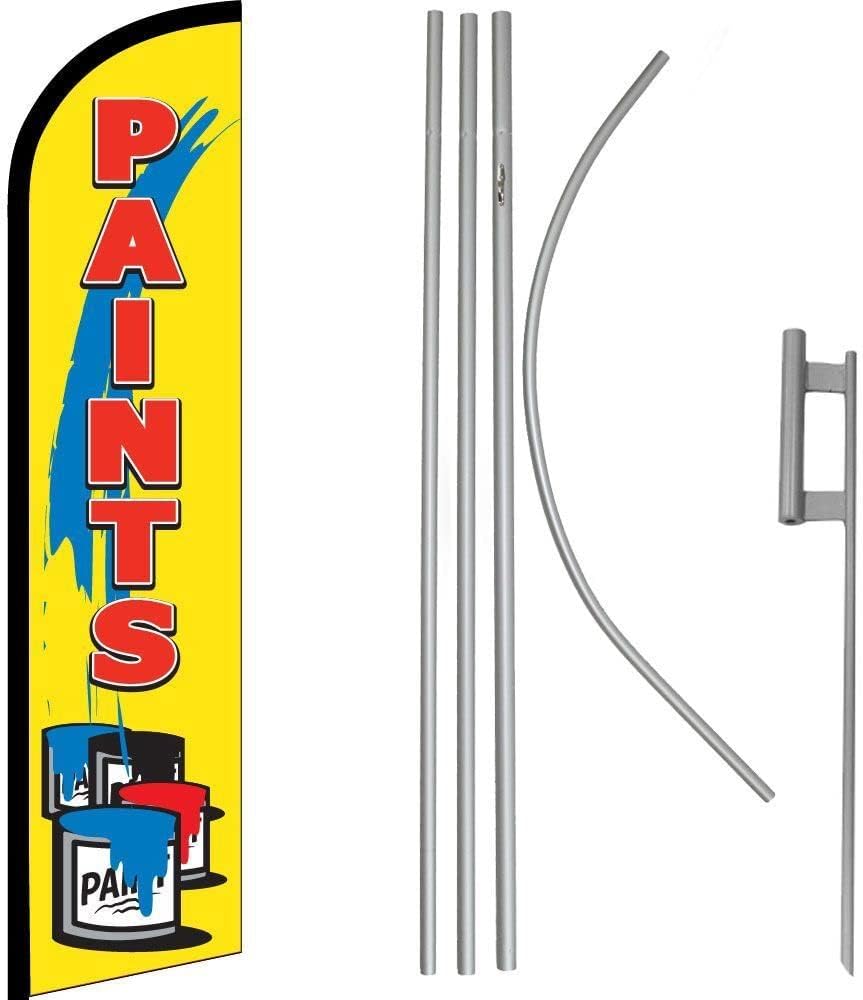 Premium Red Windless Flag & 16′ Flagpole KitGround