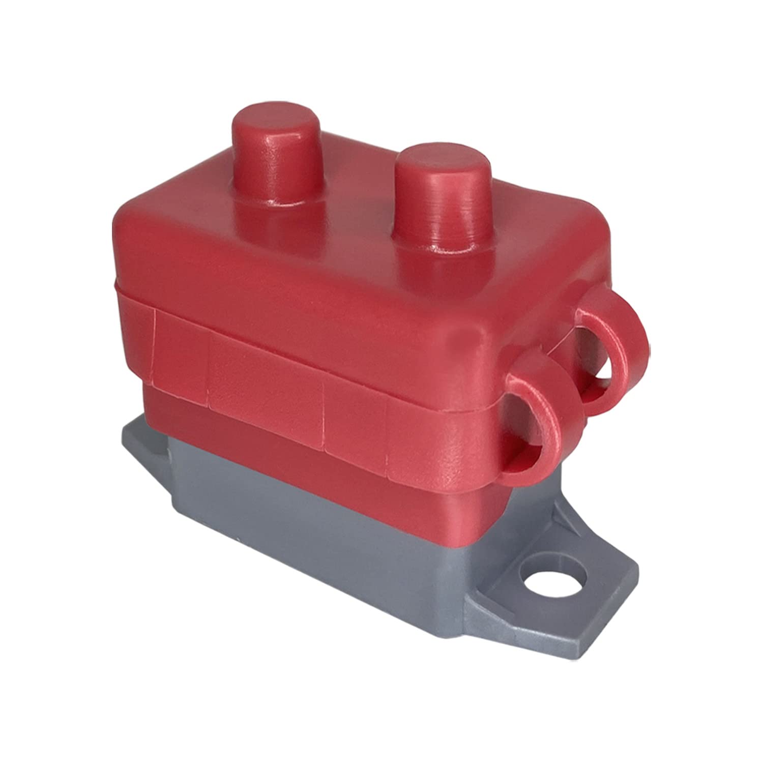Disyuntor de reinicio automático de 12 V – 24 V de 5 amperios con perno de cubierta para automóviles, marina, remolques (5A, 2 unidades)