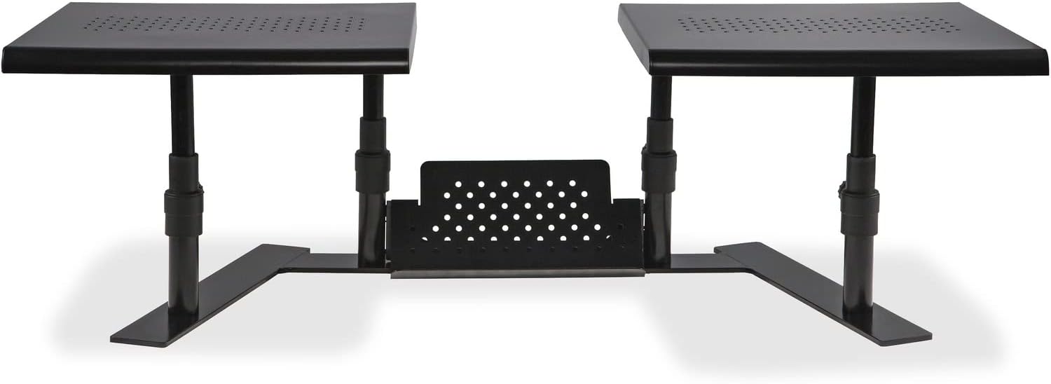 Allsop Metal Art ErgoTwin Soporte de monitor doble ajustable en altura (31883)