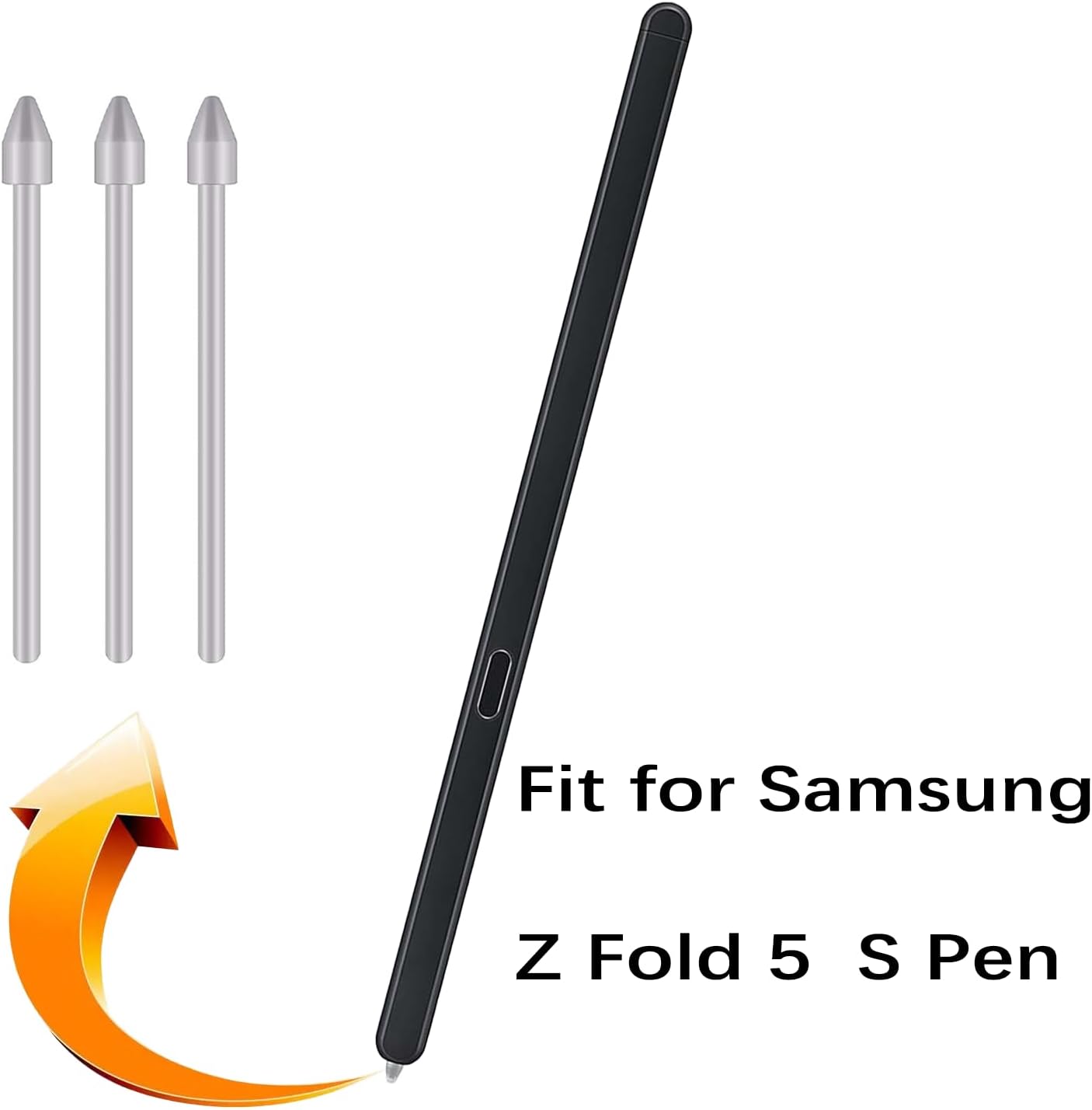 Paquete de 3 puntas de repuesto para Samsung Galaxy Z Fold 5 puntas de repuesto compatibles con Samsung Galaxy Z Fold 5 puntas de repuesto + 1 pinza