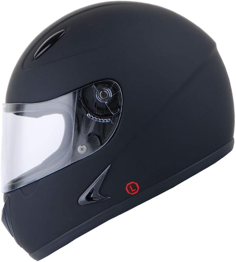 1Storm – Casco completo con alas y cuernos para motocicleta