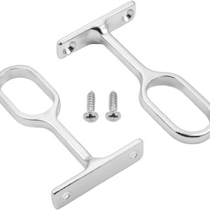 Yinpecly Soporte ovalado de aleación de zinc de 0.63 x 1.18 pulgadas (ancho x largo) sin tornillos para armario, armario, ropa colgante, tono Yinpecly Soporte ovalado de aleación de zinc de 0.63 x 1.18 pulgadas (ancho x largo) sin tornillos para armario, armario, ropa colgante, tono