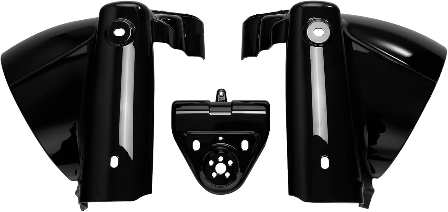 TCT-MOTORPARTS Cubierta de góndola para faros delanteros color negro brillante de 7 pulgadas para Harley Road King FLHR 2014-2023