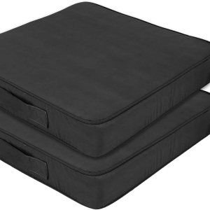RULAER Cojines para silla de 20 x 20 x 3 pulgadas, para exteriores, doble tubería, impermeable, para patio, lavable con asa de transporte, para RULAER Cojines para silla de 20 x 20 x 3 pulgadas, para exteriores, doble tubería, impermeable, para patio, lavable con asa de transporte, para