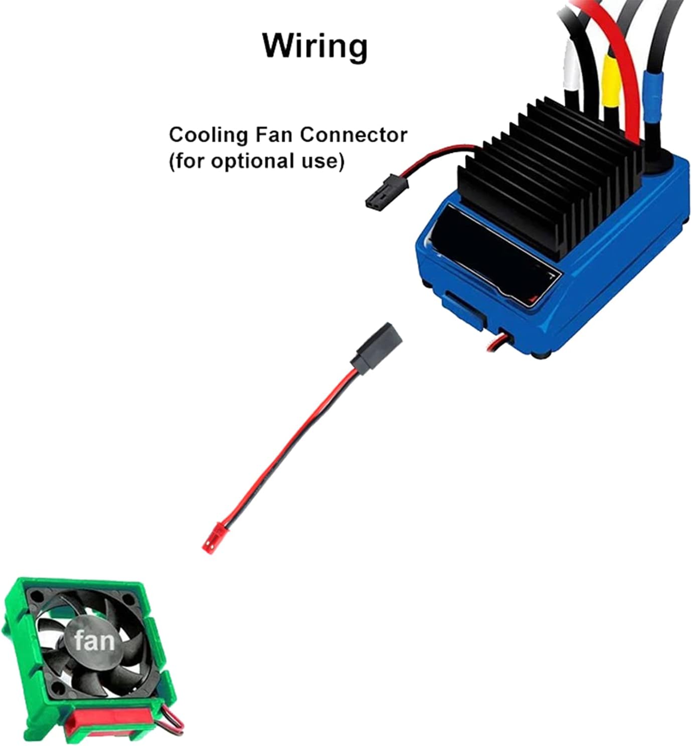 Maxmoral 6 unids JST Divisor de enchufe JST macho hembra Y Cable JST Y adaptador paralelo arnés JST a JR adaptador para ventilador de enfriamiento