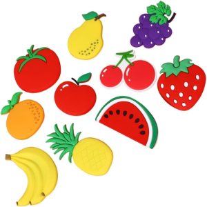 10pcs fruta refrigerador imanes goma pizarra magnética etiqueta engomada 10pcs fruta refrigerador imanes goma pizarra magnética etiqueta engomada