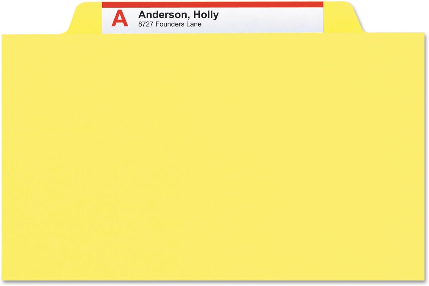 Smead carpeta de clasificación, Amarillo