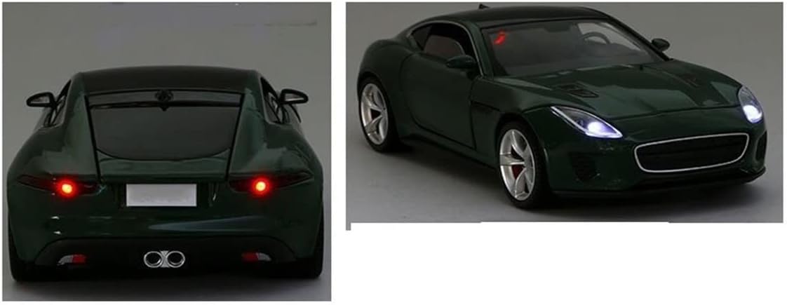 Coche fundido a presión para Jaguar F-Type Coupé, modelo de automóvil de aleación de metal fundido a presión, modelo de automóvil, regalo de sonido