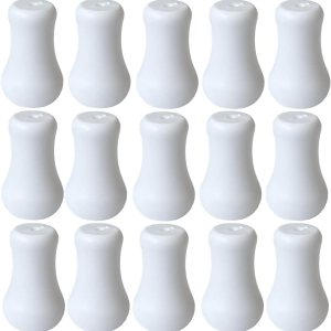 20 piezas de cordón de plástico blanco con borlas, pomos de cordón para ventanas de cortina romana 20 piezas de cordón de plástico blanco con borlas, pomos de cordón para ventanas de cortina romana