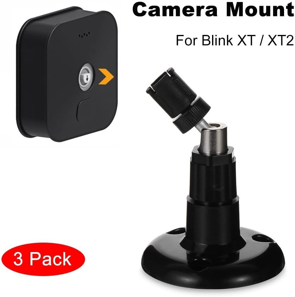3 piezas para soporte de cámara Blink para exteriores, soporte de pared ajustable de 360 grados, resistente para Blink XT2 accesorios de sistema de