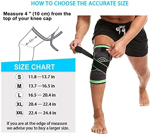 NuCamper Rodillera para dolor de artritis, manga de compresión ajustable para hombres y mujeres, alivio del dolor, soporte de rodilla para