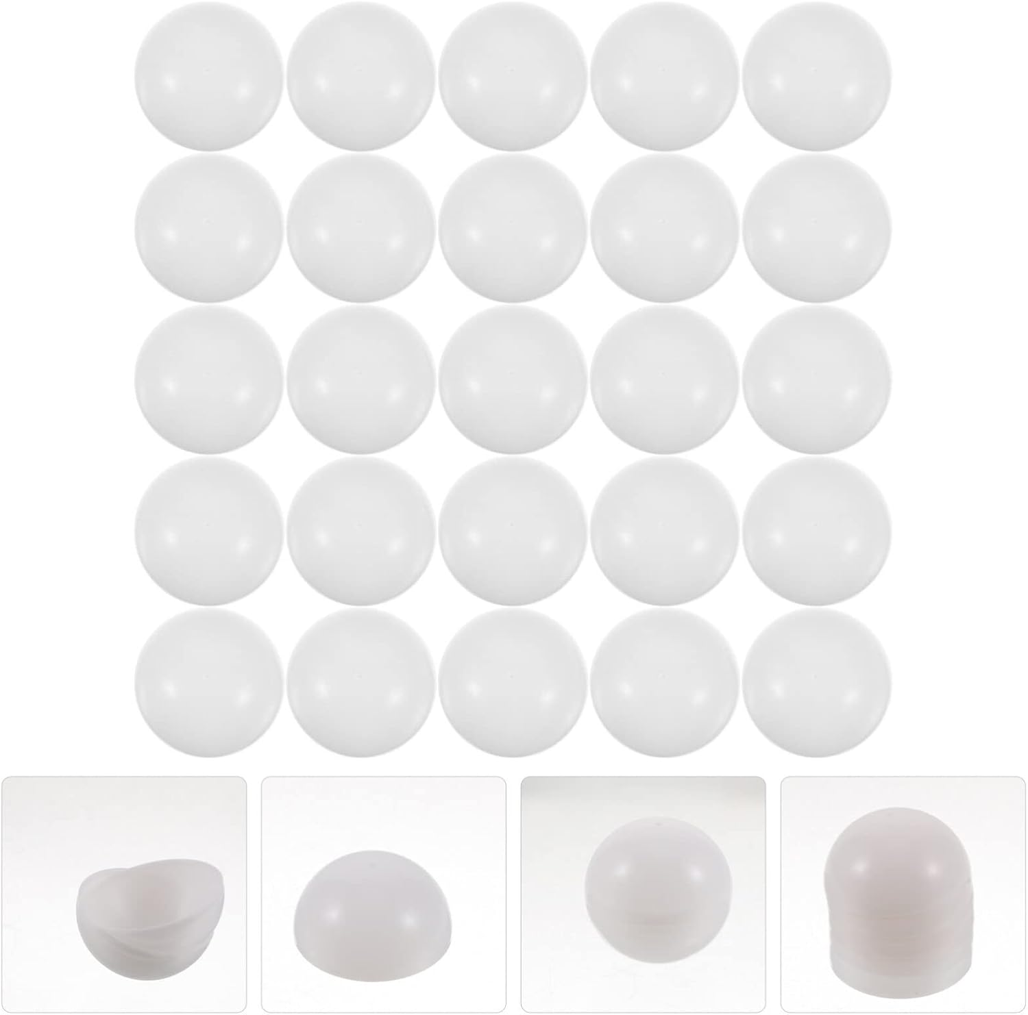 Pelotas de bingo para rifa, pelotas de tenis de mesa, 25 unidades, 1.575 in, bolas de bingo de repuesto de plástico para juegos de bingo, color