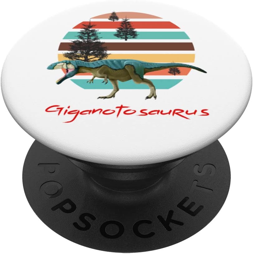 Giganotosaurus Retro T rex prehistoric dinosaur Father’s day PopSockets Swappable PopGrip