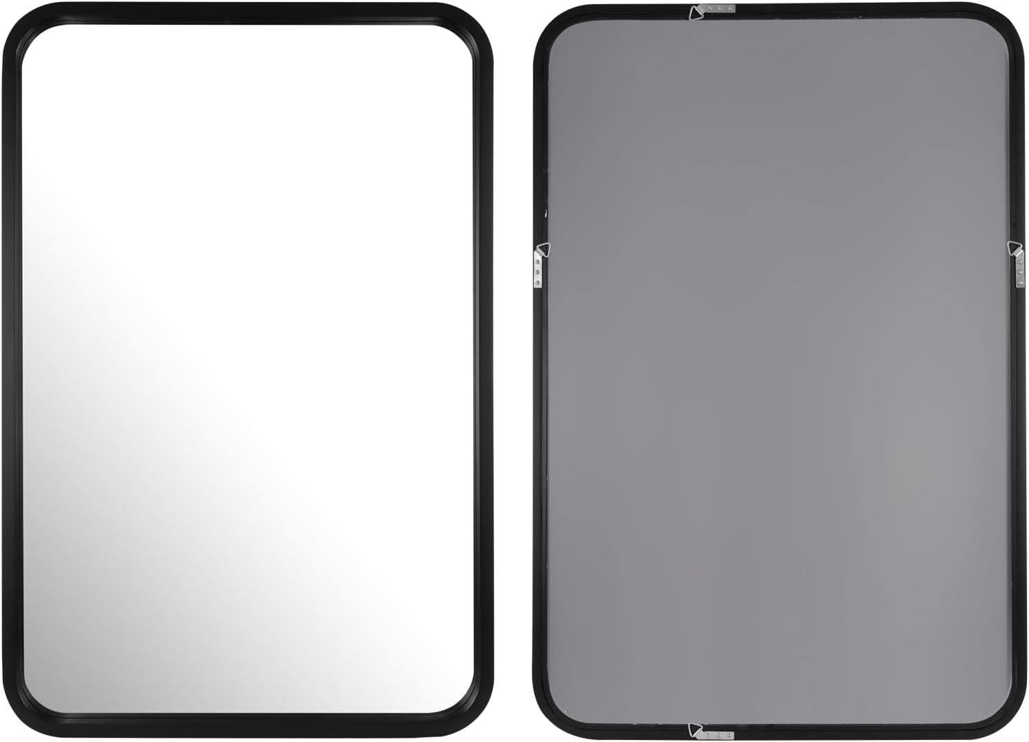WallBeyond Espejo de madera de 20 x 30 pulgadas para baño, espejo de pared con marco de madera, espejo rectangular montado en la pared para tocador