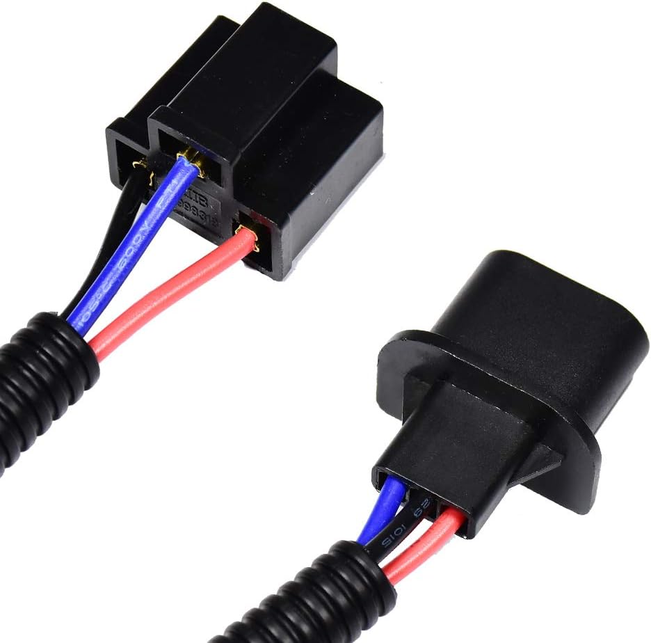HUIQIAODS Adaptador de extensión H13 9008 a H4 9003, arnés de cableado, conectores de conectores de conversión de faros delanteros para Jeep