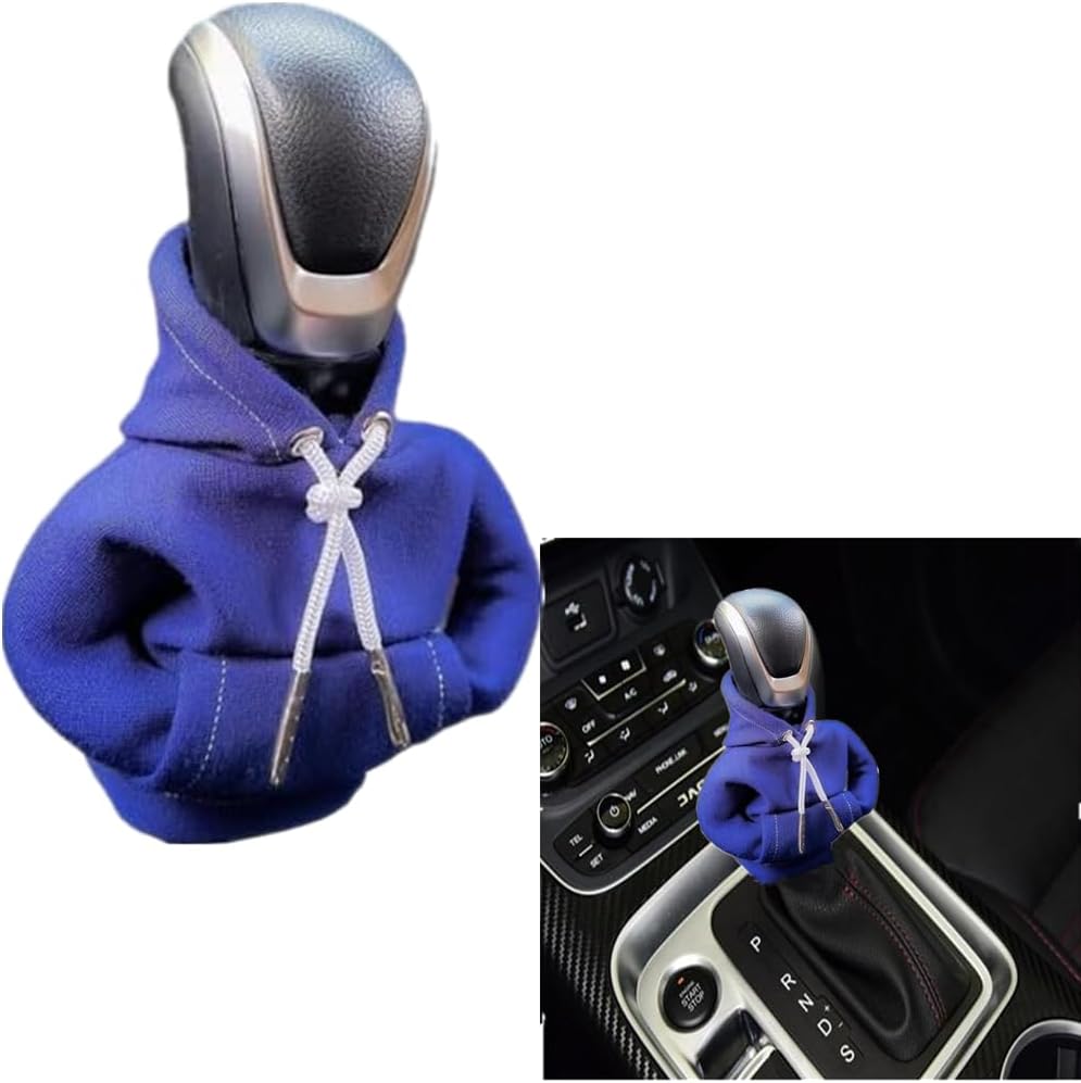 Funda para palanca de cambios de automóvil, suéter divertido con perilla de palanca de cambios, sudadera con capucha para decoración y protección de