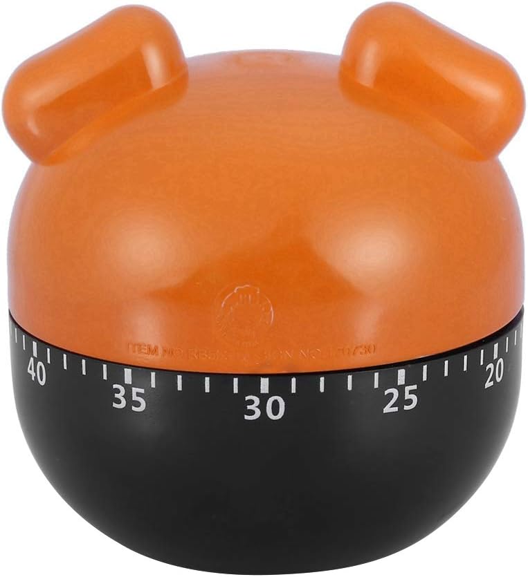 Temporizador de cocina mecánico con forma de perro lindo temporizador de cuenta regresiva de 55 minutos, no requiere batería, reloj de cocina,