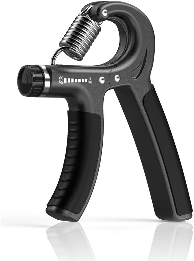 Longang Fortalecedor de agarre de mano con resistencia ajustable, fortalecedor de muñeca, agarre de antebrazo, exprimidor de entrenamiento de mano,