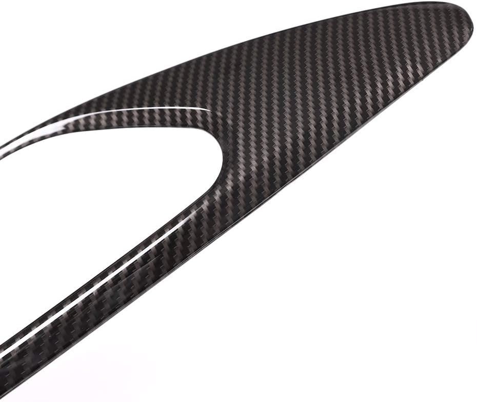 YIWANG Cubierta de marco de manija de puerta interior de automóvil ABS 4 piezas para Alfa Romeo Giulia 2016-2020 Accesorios de automóvil (fibra de