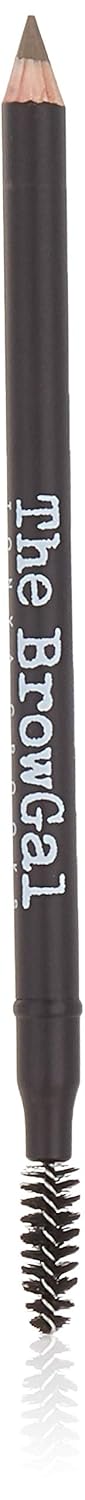 The BrowGal – 3 en 1, lápiz de cejas delgado – 06 con tapa afiladora y cepillo de carrete – Dibuja pequeños pelos de cejas y rellenos en áreas