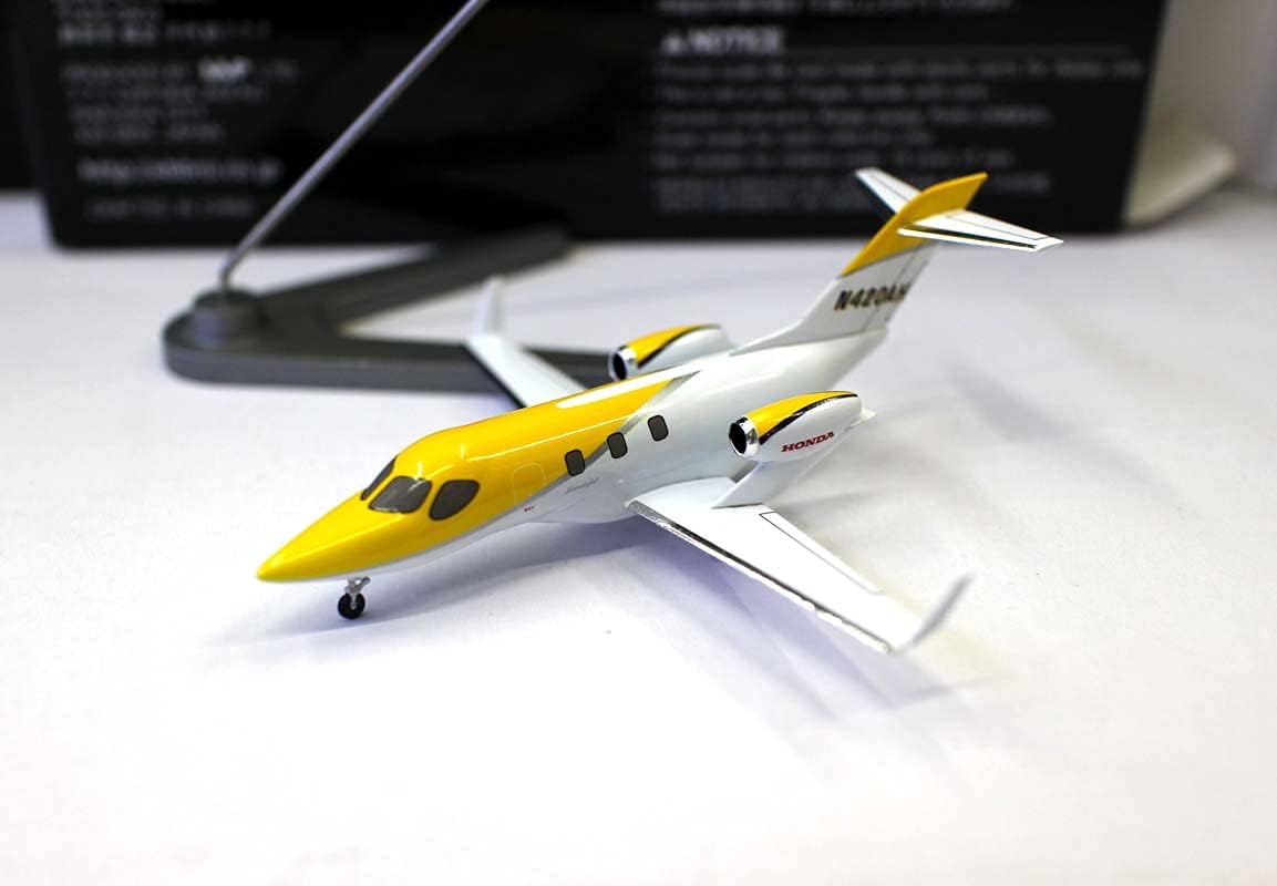 Ebbro para Hondajet Private Business Jet Yellow 1144 fundido a presión Avión Modelo Avión