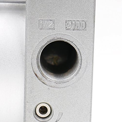 Baomain Cilindro neumático de aire SC 100 x 300 PT12 agujero 4 “, carrera 12 ” Varilla de pistón atornillada de doble acción