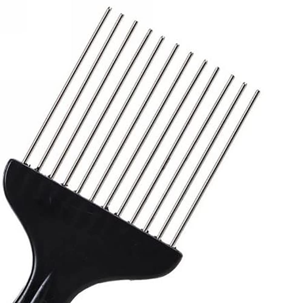 Saluaqui Peine afro, púas de pelo afro púas peine peluca trenza desenredar peinado peine elevación herramienta de peine, cepillo rizado de pelo