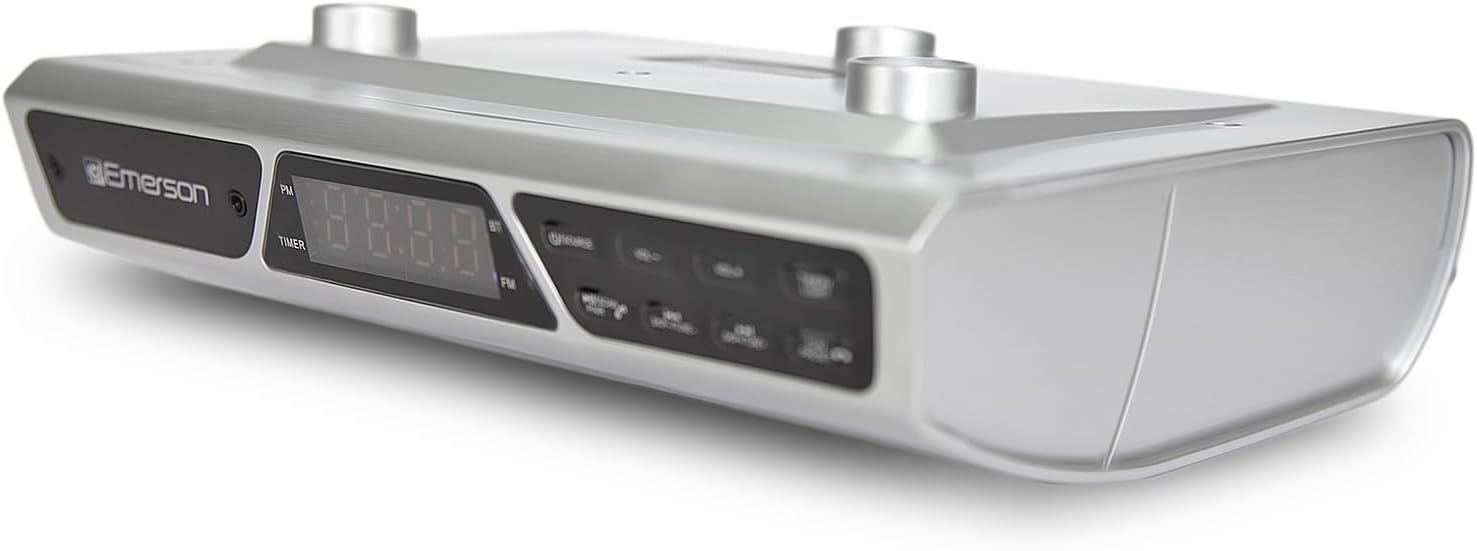 Emerson Altavoz Bluetooth EKR-1000 bajo el gabinete con radio FM