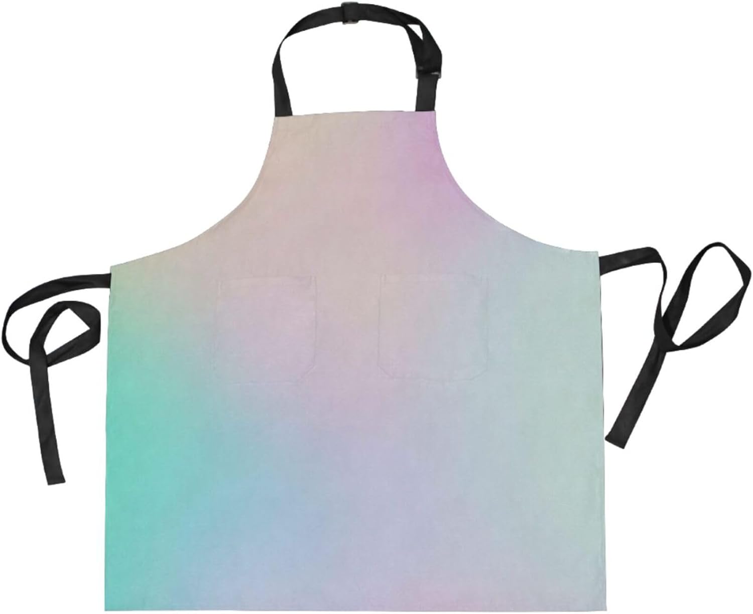 RPLIFE Delantal corto con purpurina rosa y morado con bolsillos, baberos para barbacoa, delantal de cocina para mujer, impermeable, accesorios de