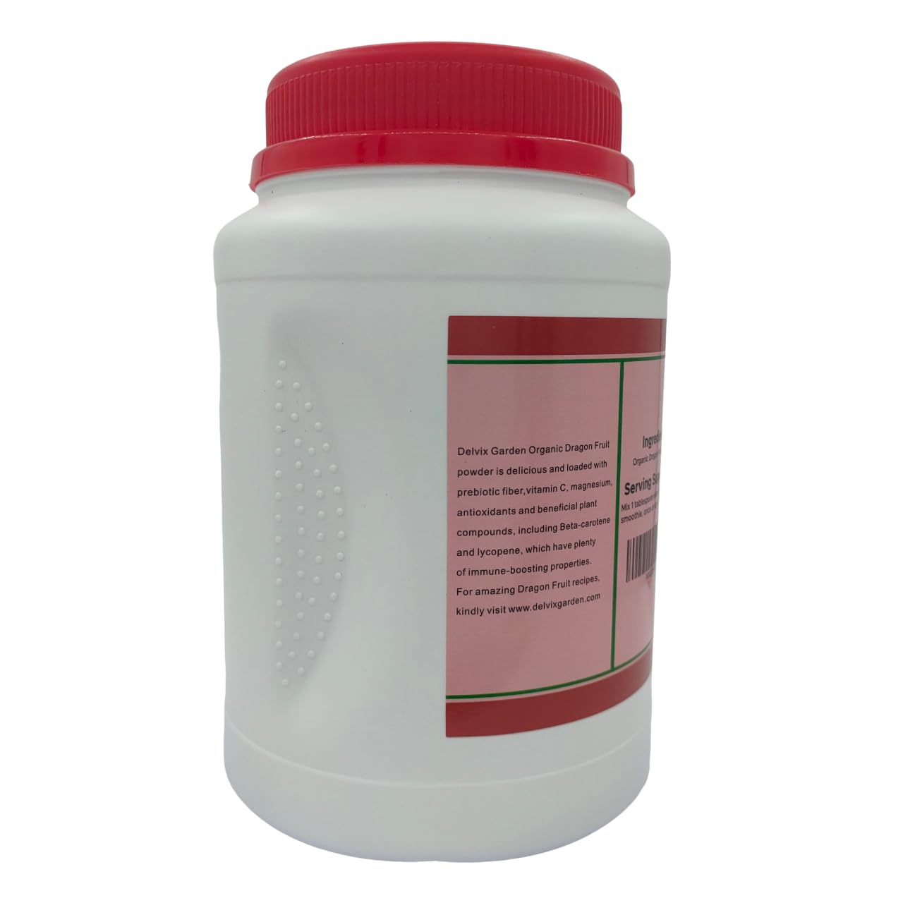 Polvo orgánico de fruta del dragón polvo de fruta del dragón liofilizado, sin OMG, 1 lb (16 oz)