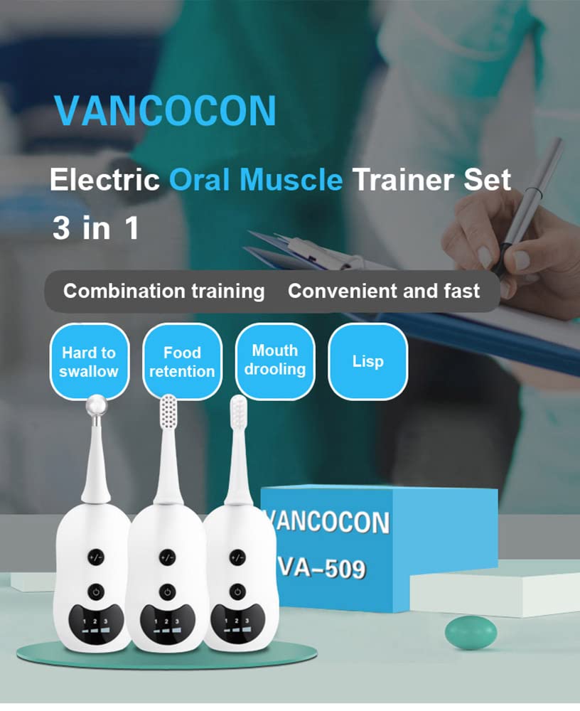 Entrenador muscular de lengua, ejercitador de boca, lengua eléctrica, dispositivo de recuperación de entrenamiento para mujeres, hombres, niños,