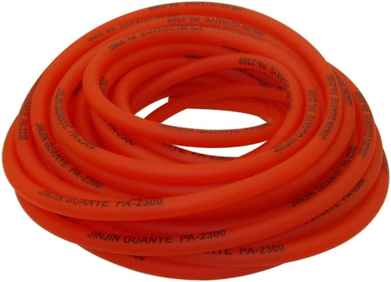 DJ-Motor Tubo de manguera de combustible rojo de 0.197 in de longitud para 50 cc, 70 cc, 90 cc, 110 cc, 125 cc, 140 cc, 160 cc, Pit Dirt Bike ATV