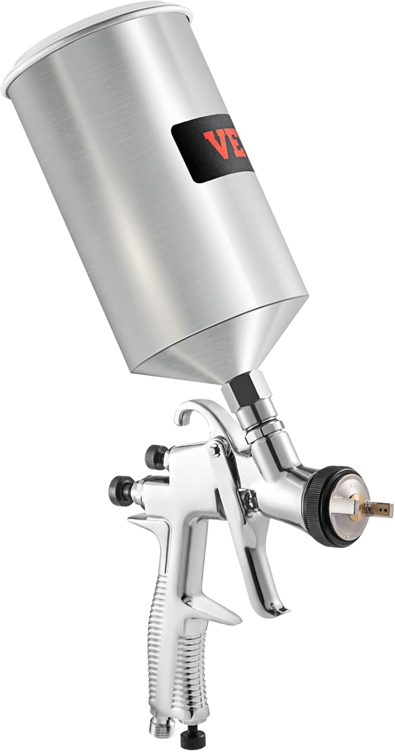VEVOR LVLP – Pistola pulverizadora de pintura automática, pistola pulverizadora de pintura de alto rendimiento con 3 boquillas de 1.31.40.071 in,