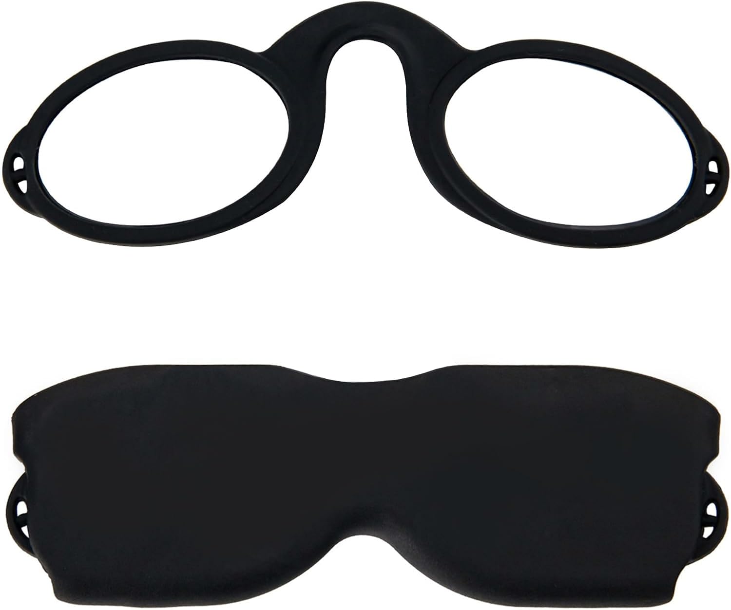 REAVEE Lentes de lectura ultra delgados sin brazos para hombres y mujeres, lectores pequeños y planos, tamaño de bolsillo compacto con soporte