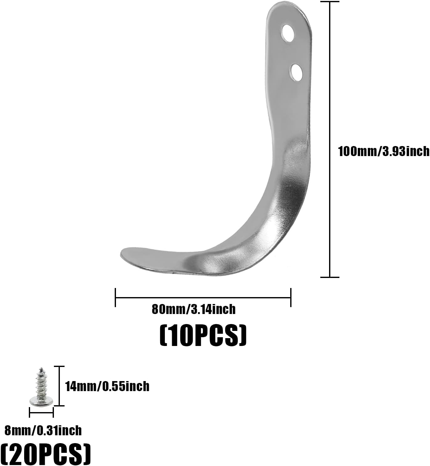 10 ganchos de pared resistentes grandes para garaje, ganchos individuales resistentes en forma de J, ganchos para colgar en la pared para baño,
