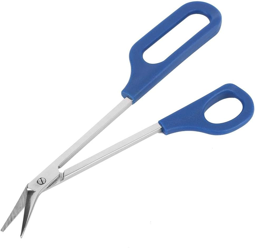 Tijeras de uñas de mango largo para uñas gruesas, mango de fácil alcance, diseño único, ergonómicas de acero inoxidable
