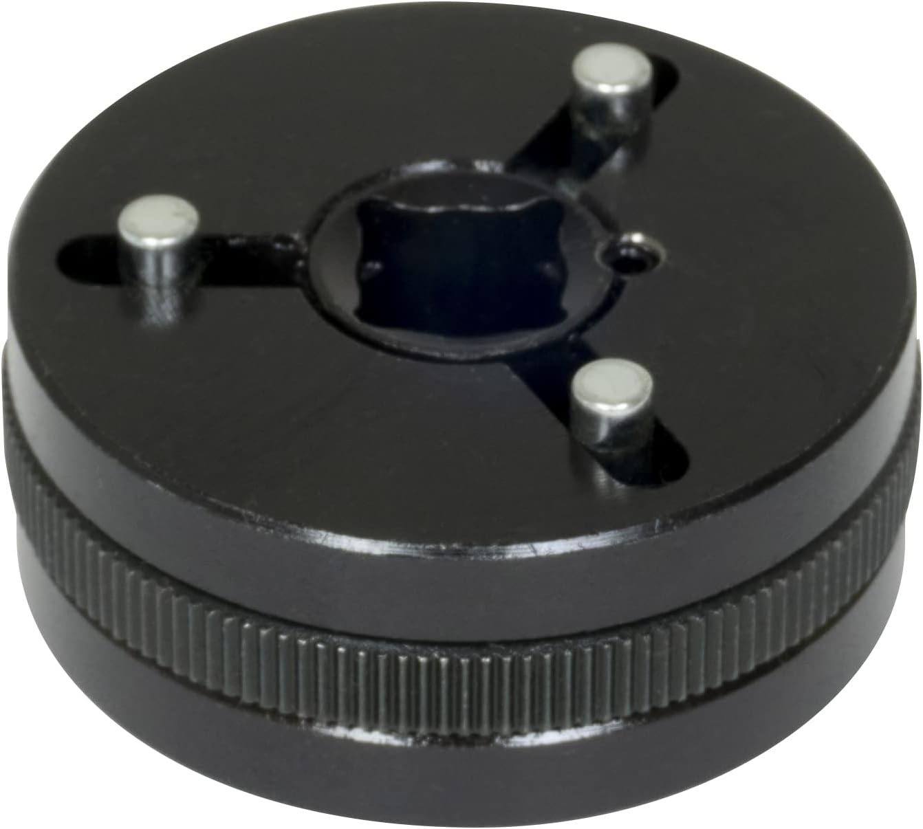Lisle 25200 Pistón de freno, herramienta de retroceso de viento, 2 y 3 pines, negro