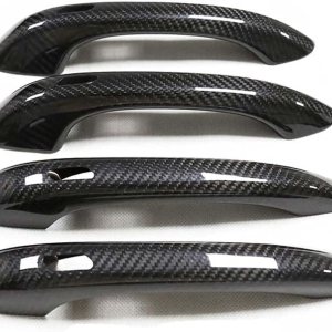 WLKE Cubierta exterior de fibra de carbono real para manija de puerta para Porsche MACAN 2014-2022 (cuatro puertas sin acceso cómodo) WLKE Cubierta exterior de fibra de carbono real para manija de puerta para Porsche MACAN 2014-2022 (cuatro puertas sin acceso cómodo)