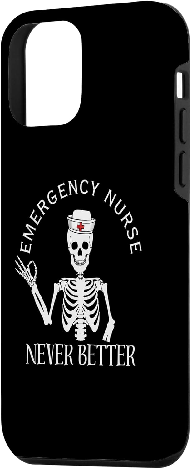 iPhone 12 mini divertido ER enfermera ED enfermera sala de emergencias enfermera Halloween regalos caso