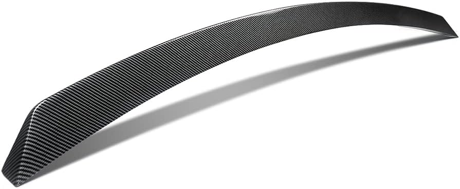 MIC Alerón de ala media para portón trasero compatible con Grand Cherokee 2013-2020 (estilo de fibra de carbono-medio)