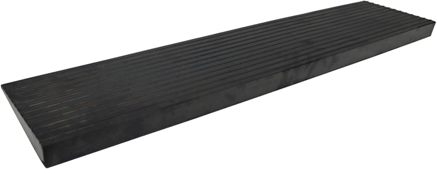 Rampa de umbral de goma sólida antideslizante para silla de ruedas, rampa portátil de goma sólida para baño, puertas, entradas de motocicleta, 5.9 x